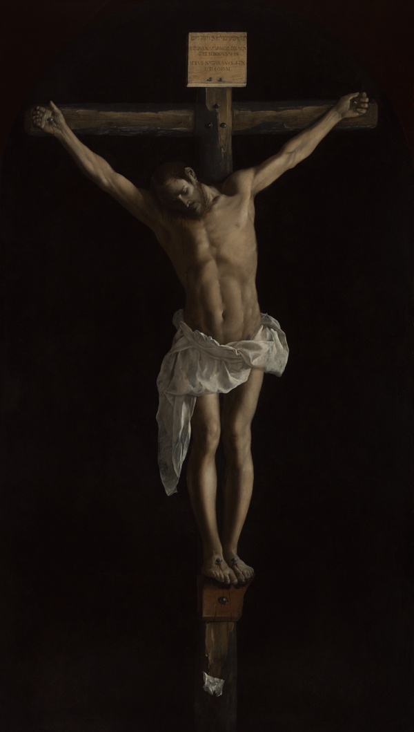 A work made of oil on canvas.